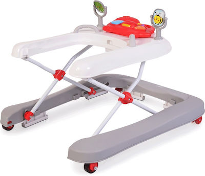 Cangaroo Ramble Baby Walker with Music for 6+ Months Red