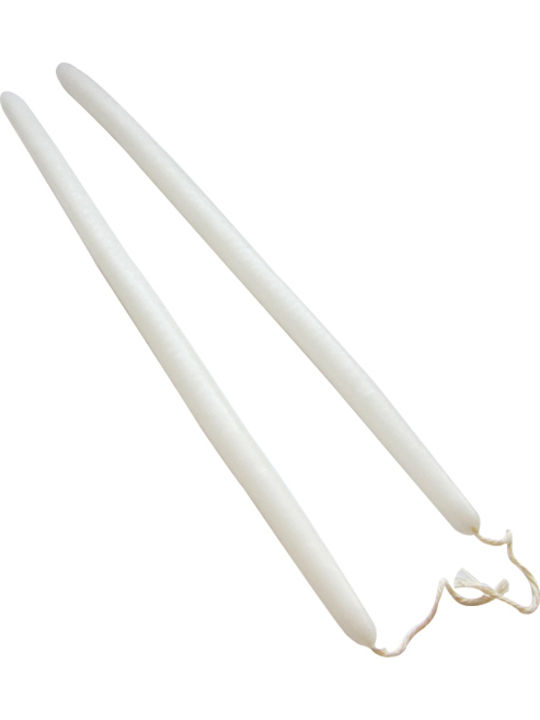 Easter Candle Round White