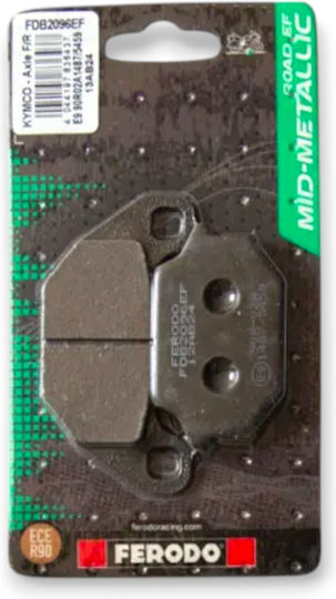 Ferodo Motorcycle Brake Pads Eco Friction Organic Front Brake Pads Kymco People 125/Agility City 125/Sym Combiz 125 for Kymco Agility / People / Agility 50 / People S 50 / Agility 125 / People S 125 / Agility 150 / Agility 200 / People S 200 Lifan CITY 125 Sym HD 125 Evo / Joyride 125 / Joyride 150 / Joyride 200 / HD 200