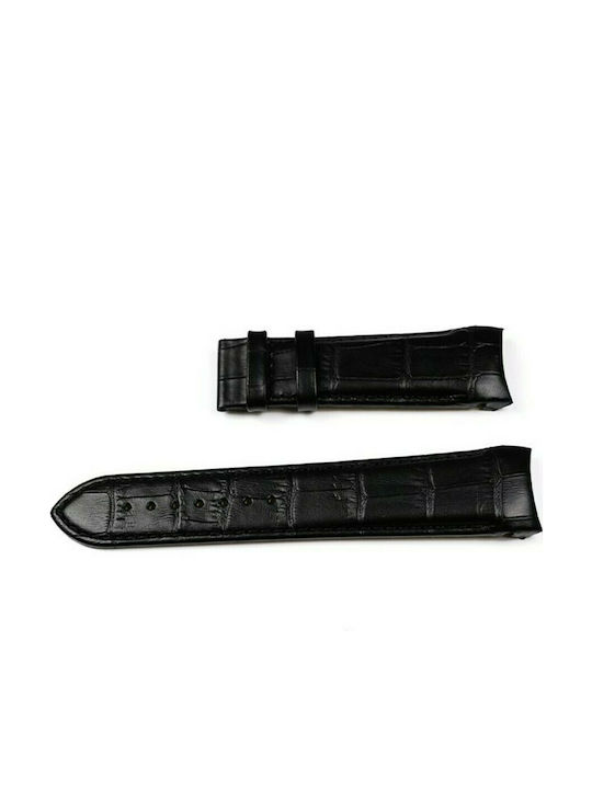 Tissot Couturier Δερμάτινο Λουράκι Μαύρο 23mm