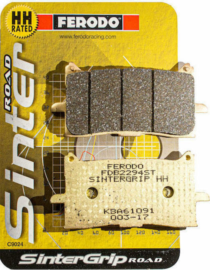 Ferodo Motorcycle Brake Pads Sintergrip St Metallic Front Brake Pads Honda CRF1000L Africa Twin/X-ADV750