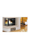 Salgueda Insert 700 Selenic E054 Wood Cassette Fireplace Insert Fan Heater with Left Corner Window 14kW