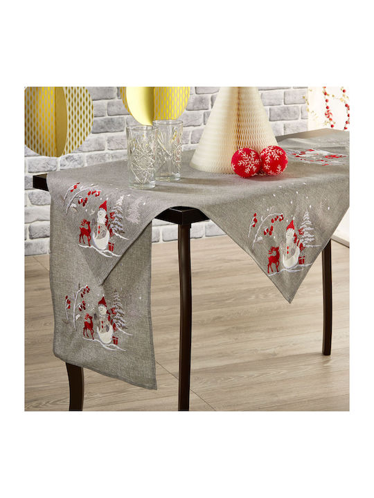 Whitegg Christmas Fabric Tablecloth Ornament L180xW40cm