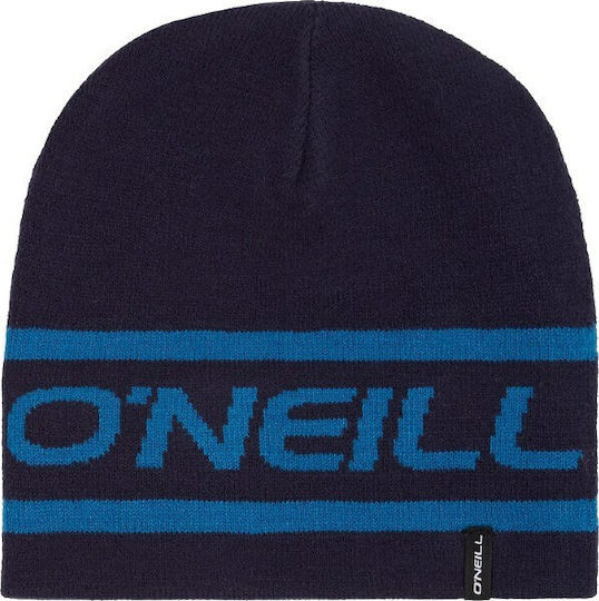Knitted Reversible Beanie Cap Navy Blue