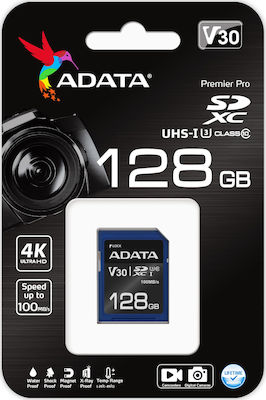 Adata Premier Pro SDXC 128GB Class 10 U3 V30 UHS-I