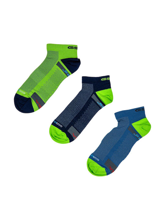 GSA 620 Αθλητικές Κάλτσες Πολύχρωμες 3 Ζεύγη