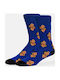 John Frank Men's Patterned Socks Blue