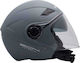 Zen ZN-105 Jet Helmet with Sun Visor ECE 22.05 Ασημί Ματ 31710552