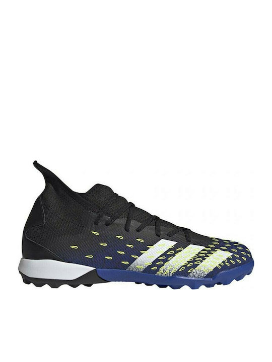 Adidas Predator Freak.3 TF Ψηλά Ποδοσφαιρικά Παπούτσια με Σχάρα Core Black / Cloud White / Solar Yellow