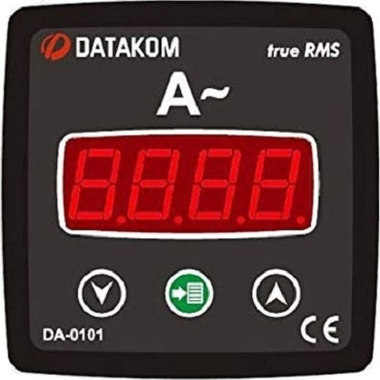 Datakom DA-0101-72 Αμπερόμετρο Ηλεκτρολογικού Πίνακα Ψηφιακό Μονοφασικό Ψηφιακό Μονοφασικό (72x72mm) 01.034.0208