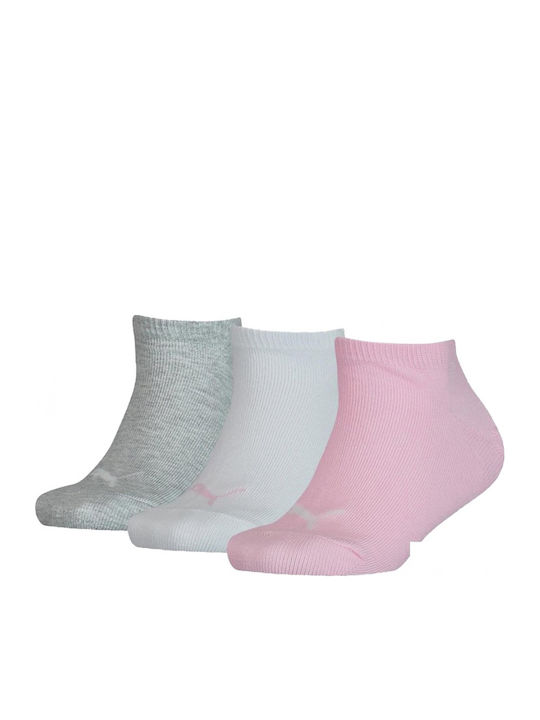 Puma Girls 3 Pack Sport Ankle Socks Multicolour