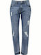 Urban Classics TB1540 Damenjeanshose mit Rissen in Boyfriend Passform