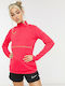 Nike Football Academy Women's Athletic Blouse Long Sleeve with Zipper Red