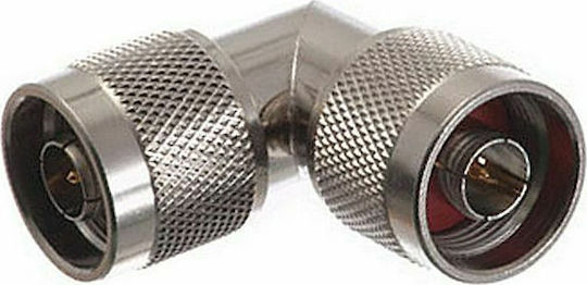 E Zy.Net Μετατροπέας N-Connector male σε N-Connector male Ασημί 1τμχ EZ-NM2NMRA