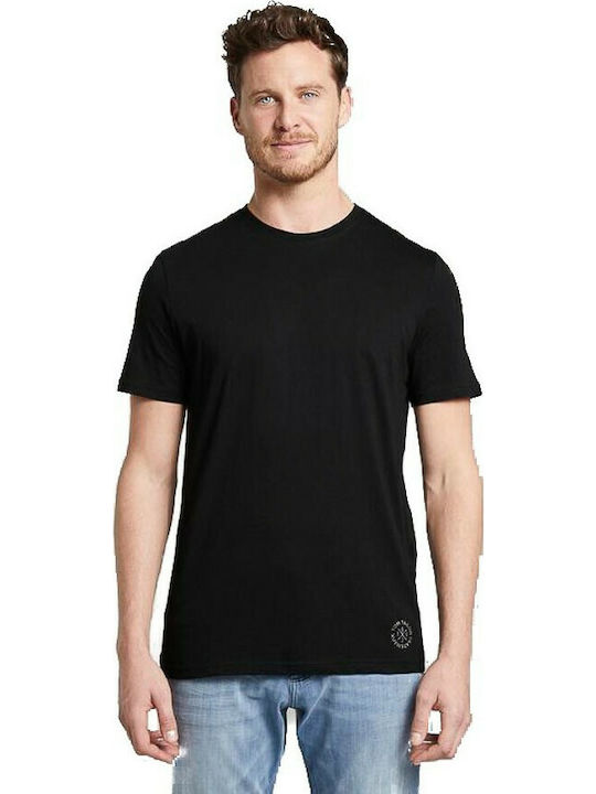 Tom Tailor Herren T-Shirt Kurzarm Schwarz