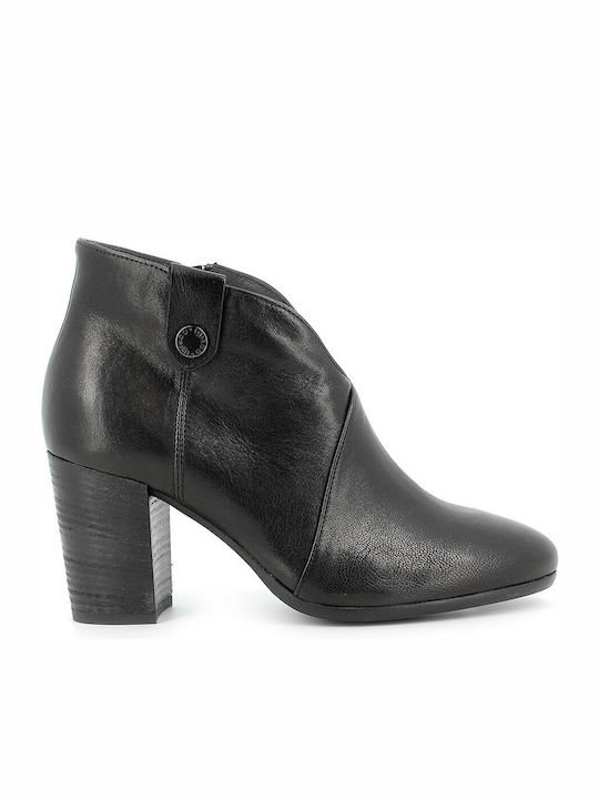 Igi&Co Leather Women's Ankle Boots Black