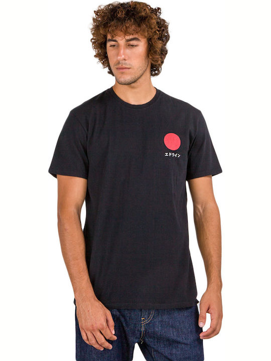 Edwin Japanese Sun T-shirt Μαύρο