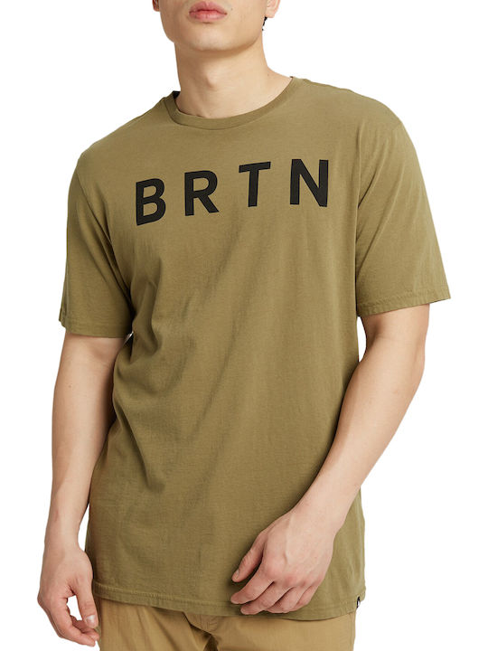 Burton BRTN T-shirt Bărbătesc cu Mânecă Scurtă Kaki