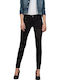 Lynn Women's Jean Trousers Mid Rise in Skinny Fit Black