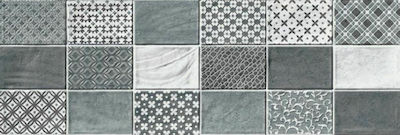 Karag Fabric Πλακάκι Τοίχου Κουζίνας / Μπάνιου Κεραμικό Ματ 60x20cm Mosaico Perla