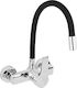 Fala Kitchen Wall Flexible Black Kitchen Faucet