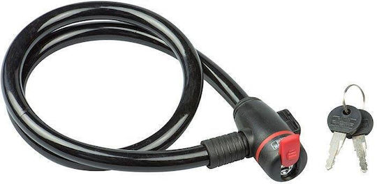 Burg Wachter 560 90 Lacăt Bicicletă Tip Spiră cu cheie Neagră