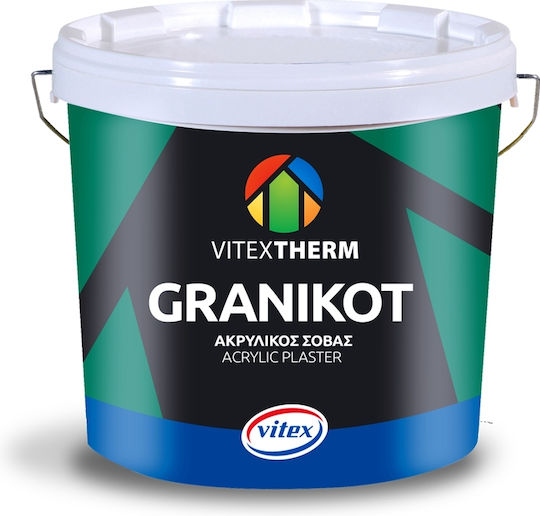 Vitex Σοβάς Ακρυλικός Σοβάς Υψηλής Ποιότητας Granikot Acrylic 1mm 25kg