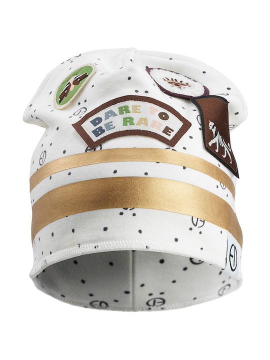 Kids Beanie Fabric White