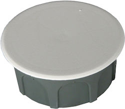 Χαραλαμπίδης Recessed Electrical Box Branching Round Ø69mm in Gray Color 61205