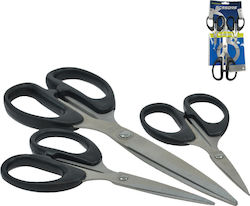 Scissors 14cm with Metallic Blade Black