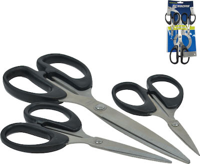 Scissors 14cm with Metallic Blade Black