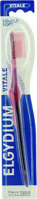 Elgydium Vitale Manual Toothbrush Medium Pink 1pcs