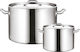 GTSA Stainless Steel Pressure Cooker Capacity 7.2lt with Diameter 24cm and Height 16cm.