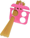 3D spaghetti portion dispenser "CATCH-A-ROLLA" made of Biodegradable Material (PLA) WEP 917 (satin pink)