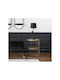 Round Metal Side Table Gold 37x37x52cm