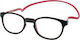 Eyelead M104 Reading Glasses +3.00 with Magnet in Black color Μ 104