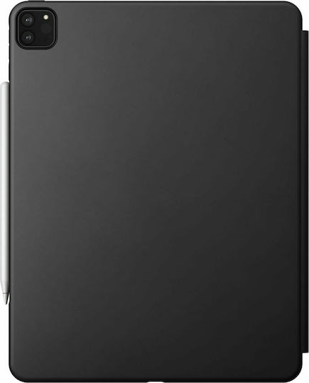 Nomad Robustes Leder Flip Cover Dauerhafte Schwarze (iPad Pro 2020 12,9 Zoll)