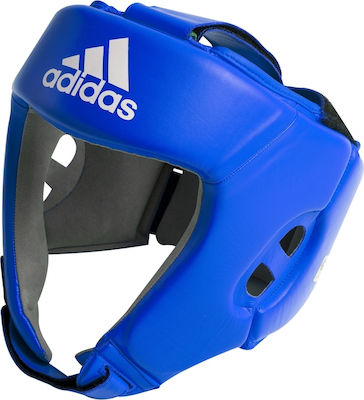 Adidas Adult Open Face Boxing Headgear Leather Blue