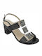 B-Soft Anatomic Women's Sandals Transparent Black