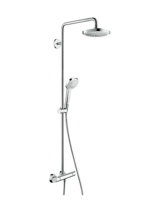 Hansgrohe Croma Select E 180 Shower Column without Mixer 114.1cm Silver