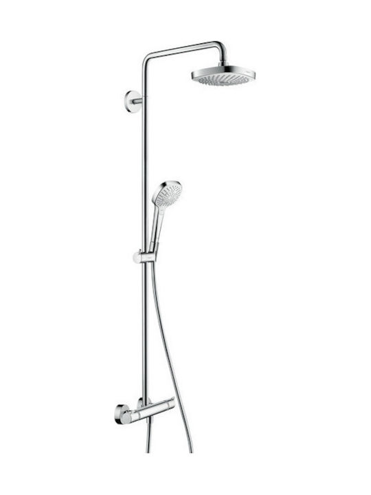 Hansgrohe Croma Select E 180 Στήλη Ντουζ χωρίς Μπαταρία 114.1cm Ασημί