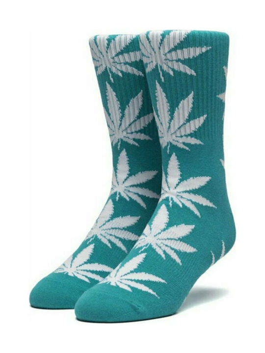 HUF Plantlife Men's Socks with Design Turquoise