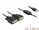 DeLock Καλώδιο USB 2.0 σε 2x RS232 9-pin male 1.4m