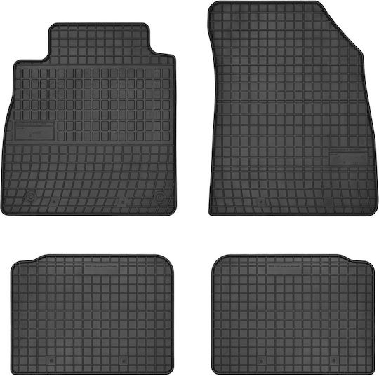 Frogum Set of Front and Rear Mats 4pcs for Nissan Micra 2017 Black