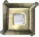 Adeleq Square Metallic Recessed Spot with Integrated LED Bronze 4x4cm. 1pcs