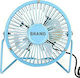 Brand Mini Ventilator 10" USB Albastru