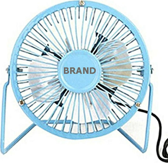 Brand Mini Ventilator 10" USB Albastru