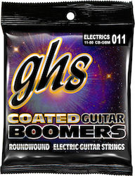 GHS Strings Coated Boomers Set of Electric Guitar Strings Nickel Plated Steel 11 - 50 Inches Medium GHS Strings Coated Boomers Set of Electric Guitar Strings Nickel Plated Steel 11 - 50 Inches Medium