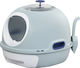 Pawhut Cat Toilet Closed Blue L47 x W55 x H44cm