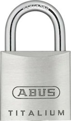 Abus Titalium 64ΤΙ Aluminum Padlock Brass with Key 20mm 1pcs